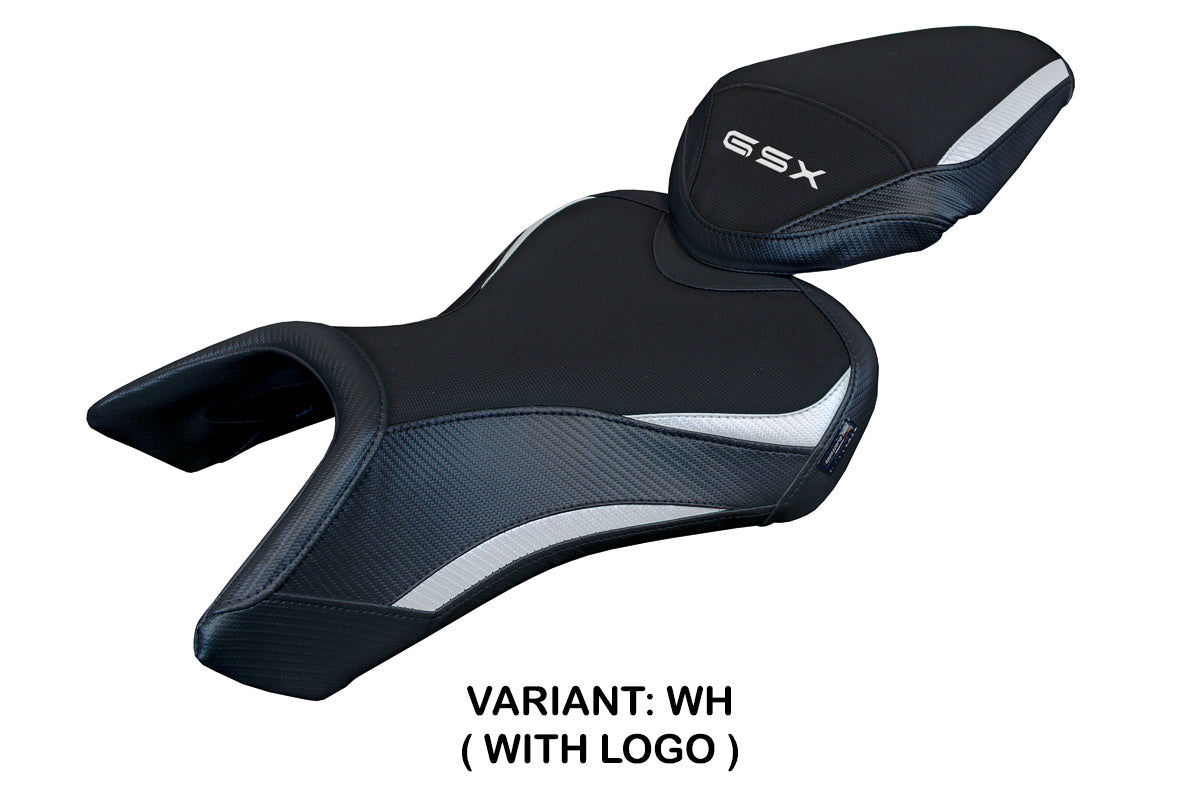Suzuki GSX 8S-8R 2023-2025 Seat Cover Tappezzeria Italia TPZ in White and Black