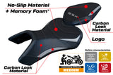 Suzuki GSX 8S-8R 2023-2025 Seat Cover Tappezzeria Italia TPZ Comfort in Silver and Black