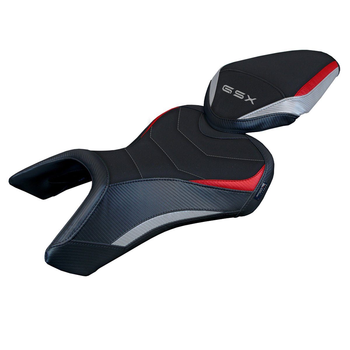 Suzuki GSX 8S-8R 2023-2025 Seat Cover Tappezzeria Italia TPZ Comfort in Silver Red and Black