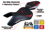 Suzuki GSX 8S-8R 2023-2025 Seat Cover Tappezzeria Italia TPZ Comfort in Silver Red and Black