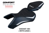 Suzuki GSX 8S-8R 2023-2025 Seat Cover Tappezzeria Italia TPZ Comfort in White and Black