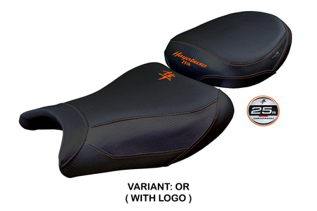 Suzuki GSX 1300 R Hayabusa 2021-2025 Seat Cover Tappezzeria Black Orange