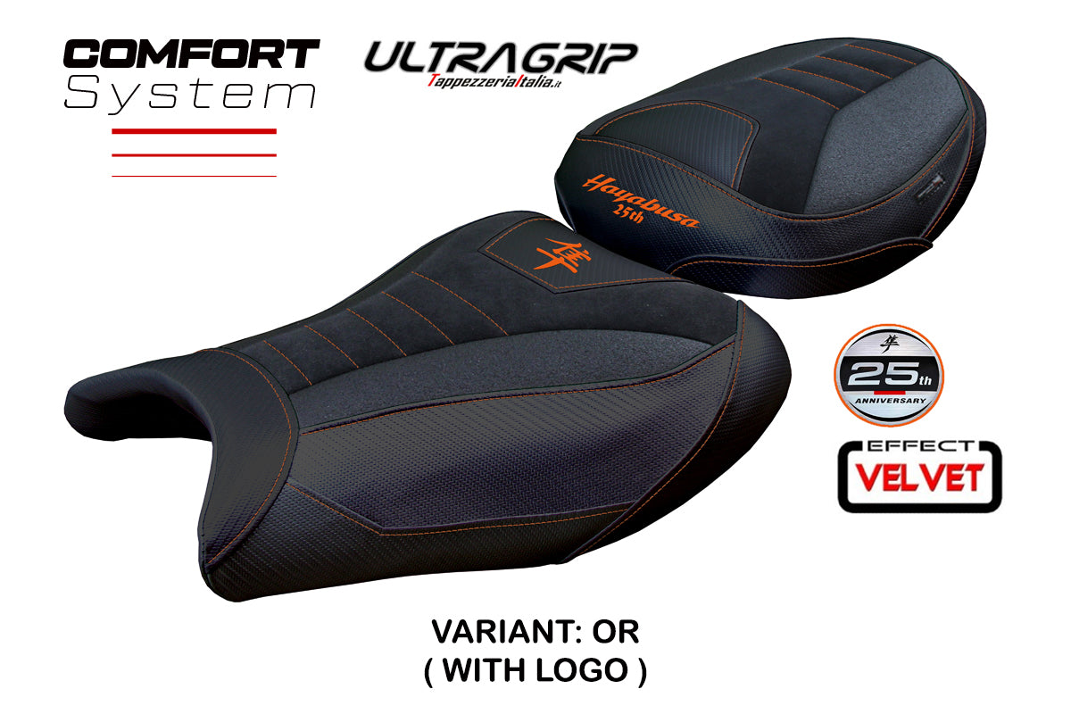 Suzuki GSX 1300 R Hayabusa 2021-2025 Seat Cover Tappezzeria Comfort Grip Orange