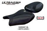 Funda de asiento Suzuki GSX R 1300 Hayabusa 2008-2020 Tappezzeria Italia TPZ Ultragrip en ante negro