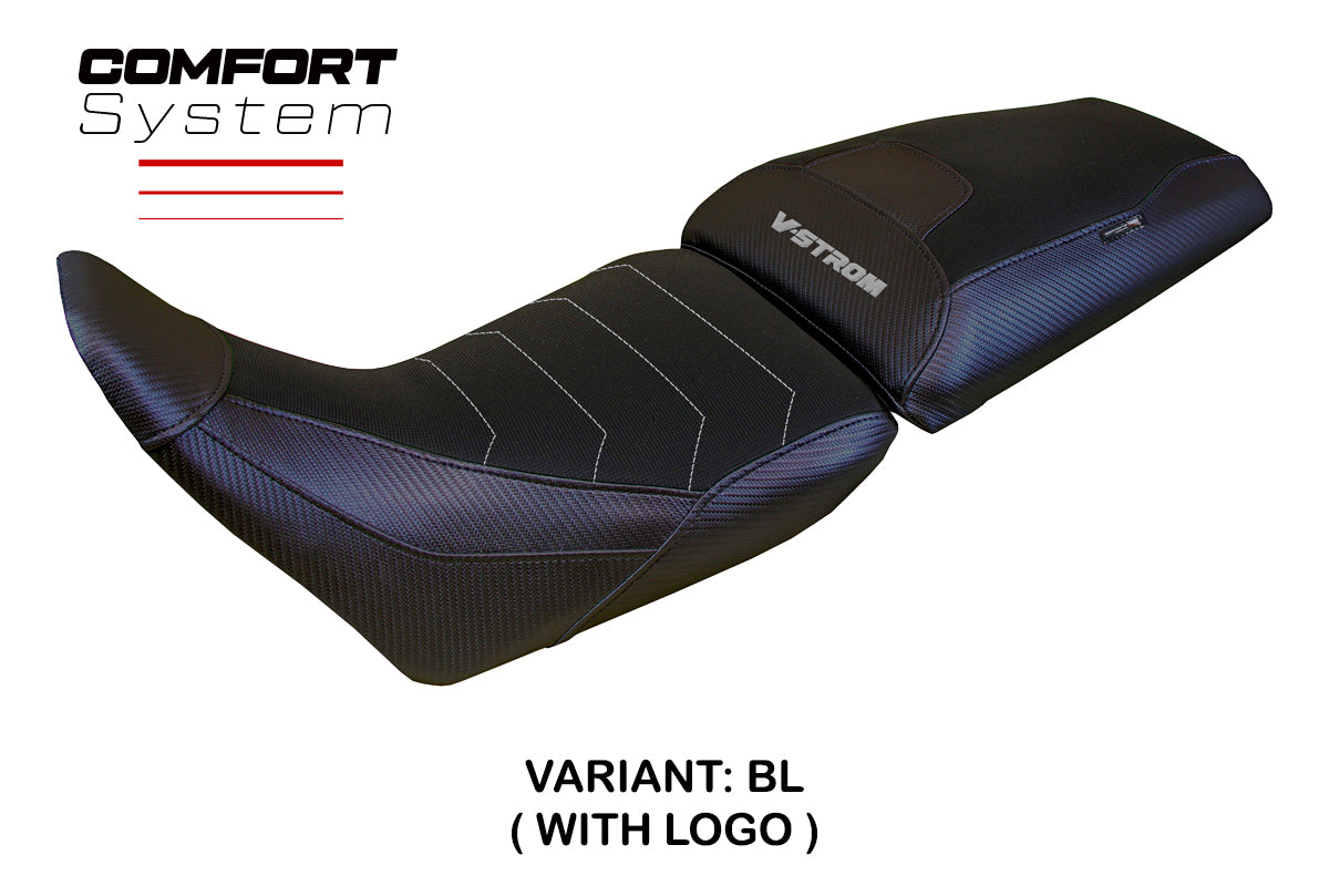 Suzuki V-Strom 1050 2020-2025 Seat Cover Tappezzeria Italia TPZ Comfort in Black