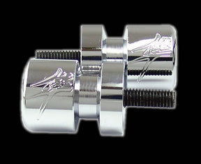 Suzuki HAYABUSA LOGO Engraved Swingarm SPOOLS-Chrome