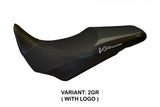 Suzuki VStrom 1000 2014-2019 Seat Cover Tappezzeria Italia TPZ in Grey and Black