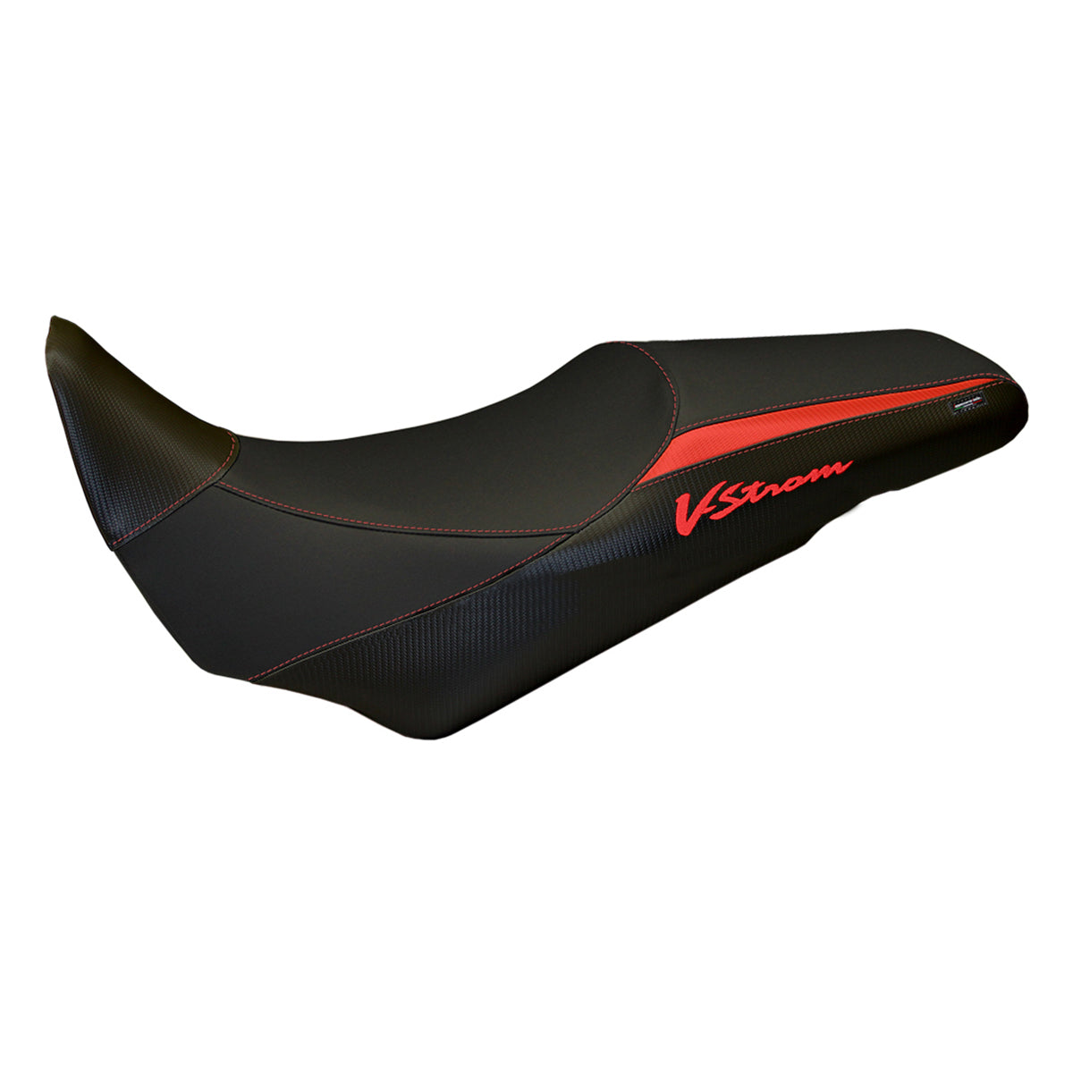 Funda de asiento Suzuki VStrom 1000 2014-2019 Tappezzeria Italia TPZn en rojo y negro