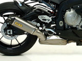 Silenciador Arrow BMW S1000RR 09-14 de titanio homologado con tapa de carbono para colectores de serie (paquete de 7)