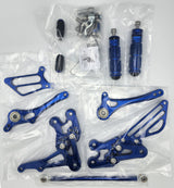 Suzuki GSXR 1000 2005-2006 Blue Motorcycle Rearsets from Sixty61