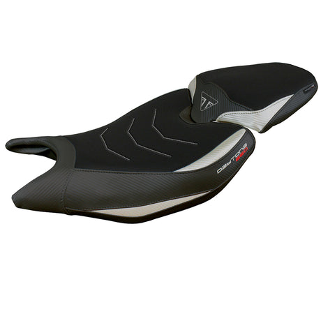 Triumph Daytona 660 2024 Seat Cover Tappezzeria Comfort Silver Black