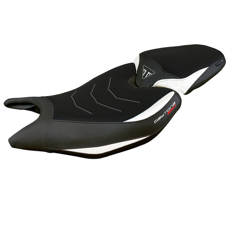 Triumph Daytona 660 2024 Seat Cover Tappezzeria Comfort White Black