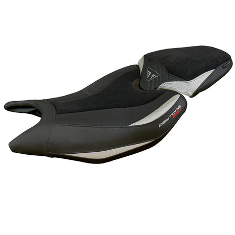 Triumph Daytona 660 2024 Seat Cover Tappezzeria Ultragrip Silver Black