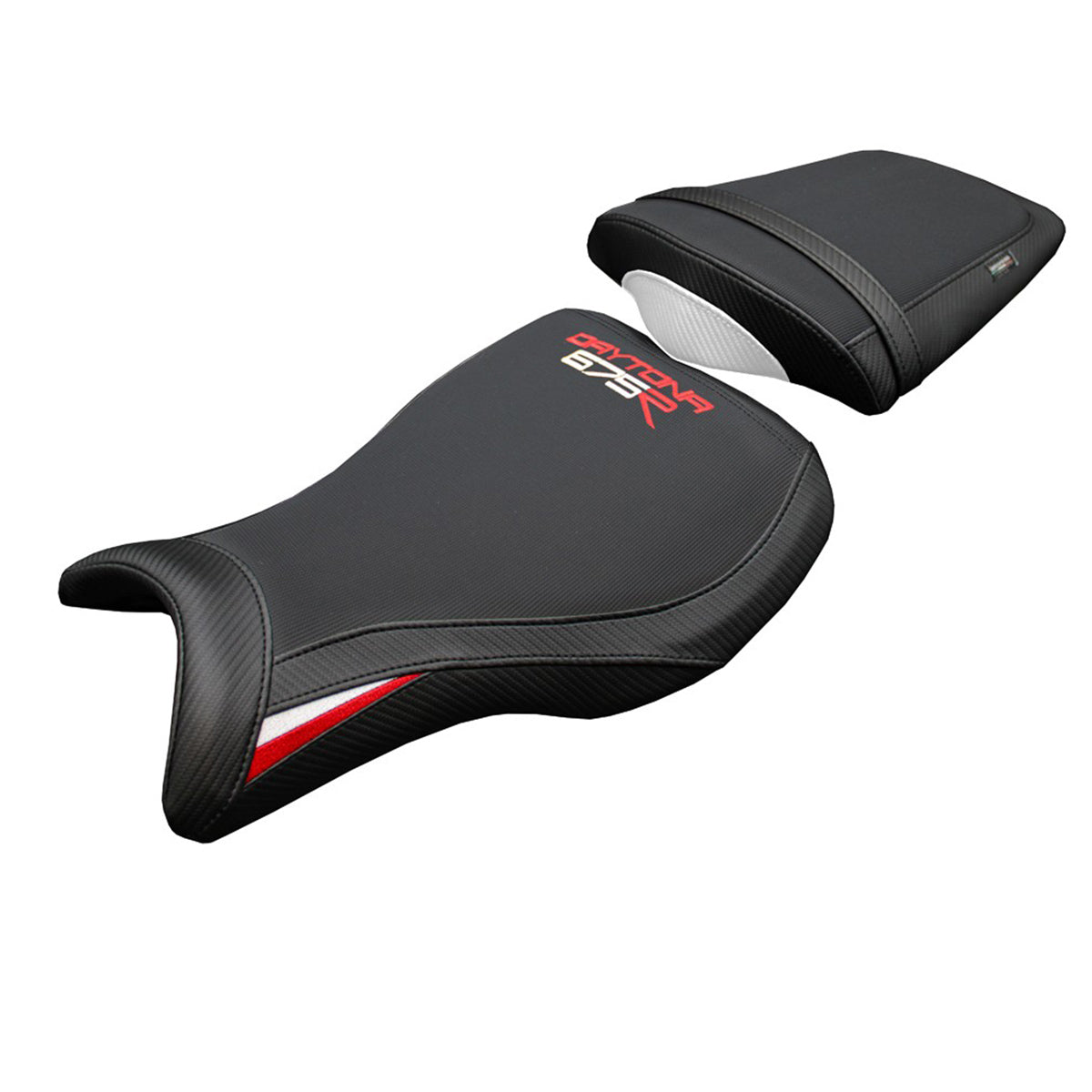 Triumph Daytona 675R 2006-2012 Seat Cover Tappezzeria Italia TPZ Comfort White Red Black