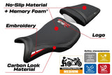 Triumph Daytona 675R 2006-2012 Seat Cover Tappezzeria Italia TPZ Comfort White Red Black