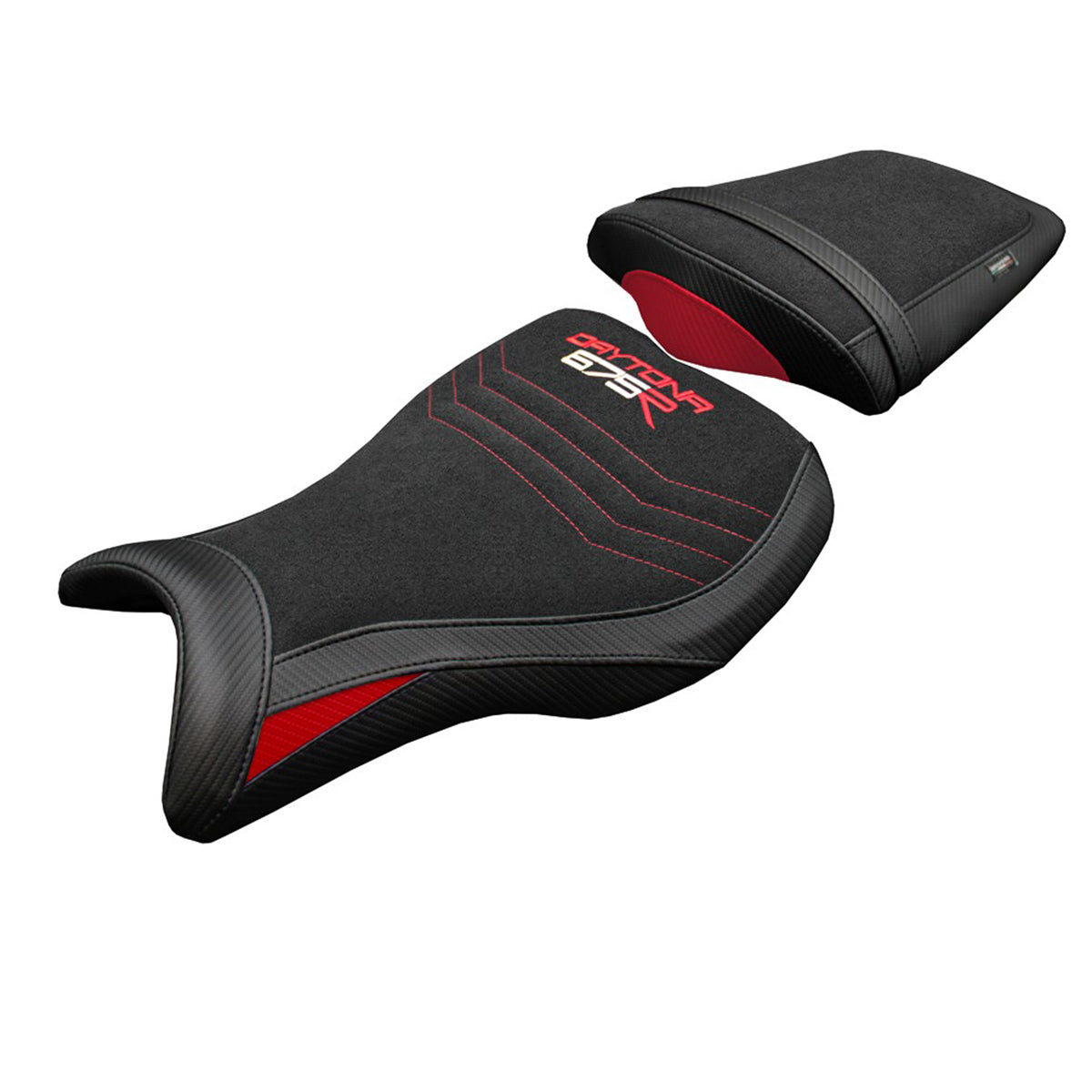 Triumph Daytona 675R 2006-2011 2012 Seat Cover Tappezzeria Italia TPZ Ultragrip Red Black