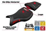 Triumph Daytona 675R 2006-2011 2012 Seat Cover Tappezzeria Italia TPZ Ultragrip Red Black