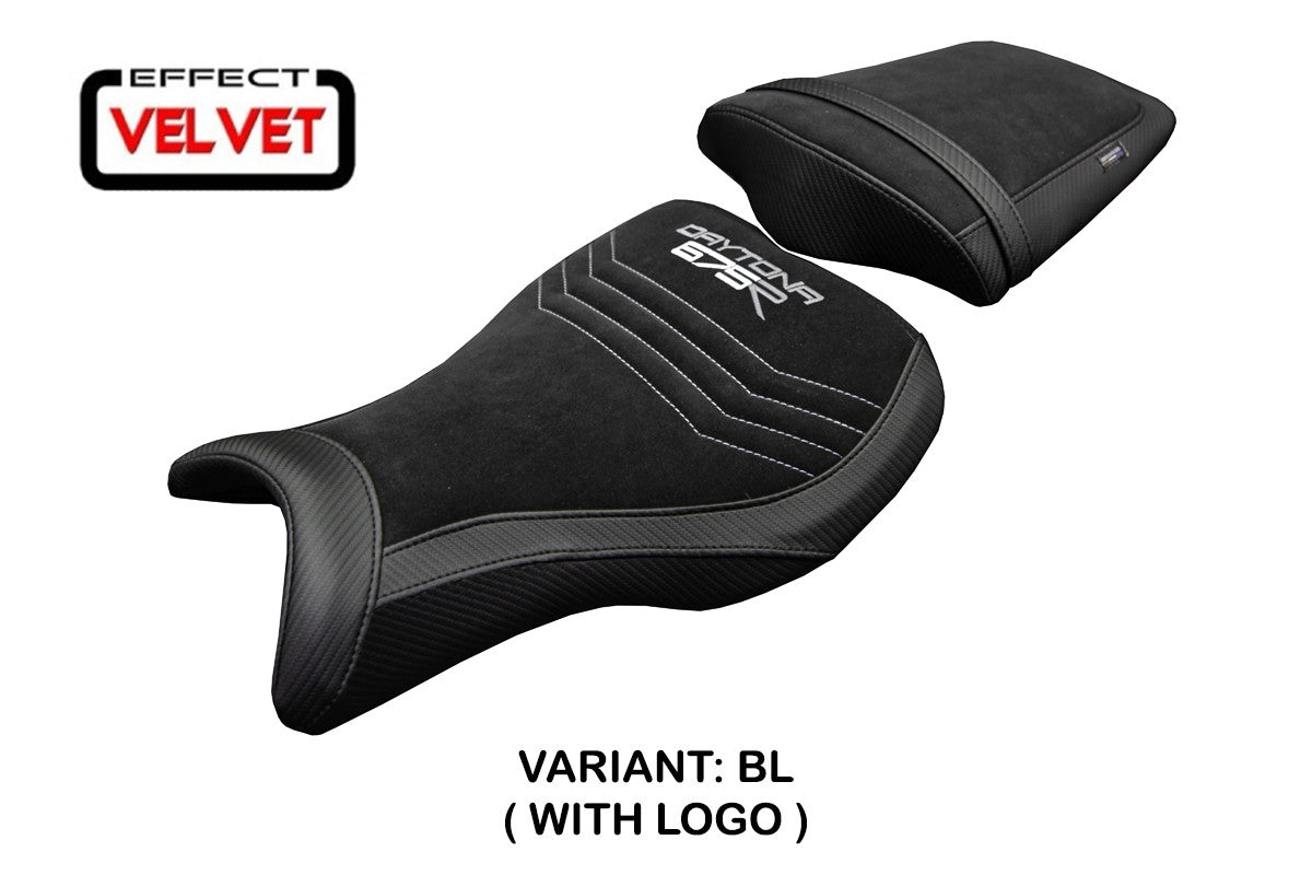 Triumph Daytona 675R 2006-2010 2011 2012 Seat Cover Tappezzeria Italia TPZ Velvet Black