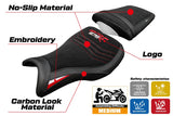Triumph Daytona 675R 2006-2012 Seat Cover Tappezzeria Italia TPZ Velvet White Red Black