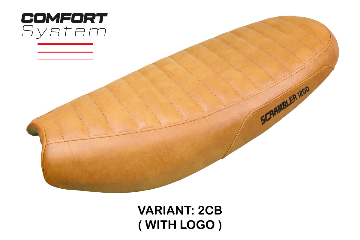 Triumph Scrambler 1200 2019-2025 Seat Cover Tappezzeria Italia TPZ  Comfort in Camel