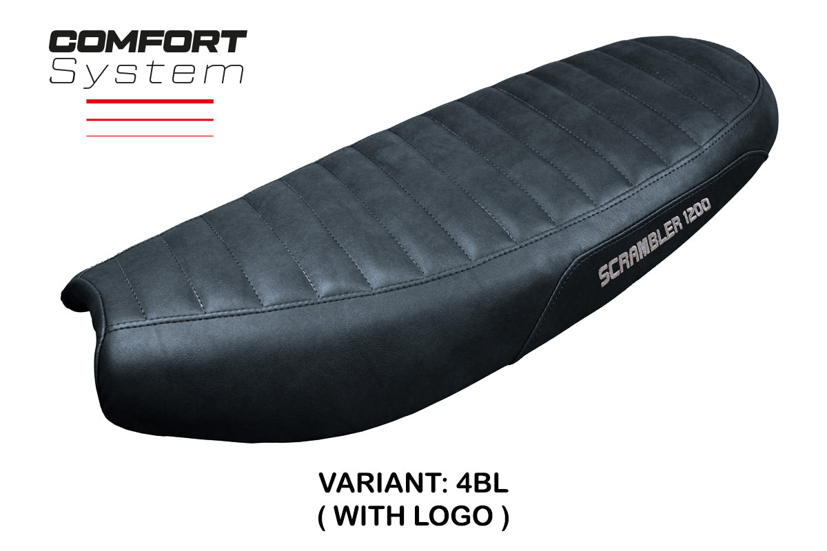 Triumph Scrambler 1200 2019-2025 Seat Cover Tappezzeria Italia TPZ Comfort in Black