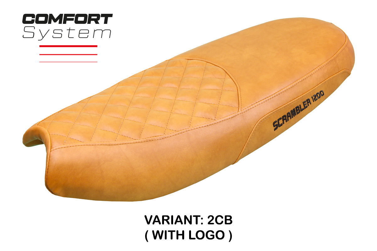 Triumph Scrambler 1200 2019-2025 Seat Cover Tappezzeria Italia TPZ  Comfort in Camel SE