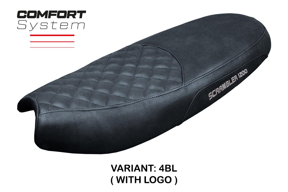 Triumph Scrambler 1200 2019-2025 Seat Cover Tappezzeria Italia TPZ  Comfort in Black SE