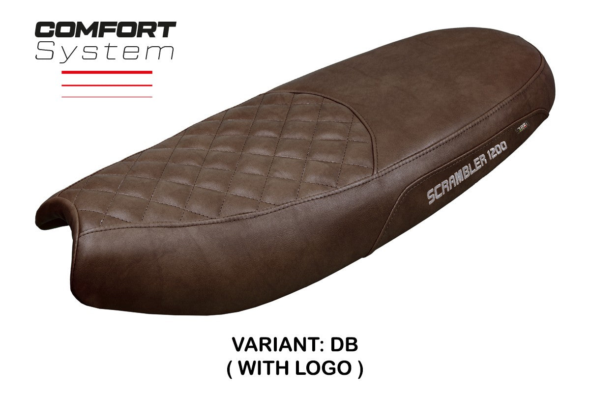 Triumph Scrambler 1200 2019-2026  Seat Cover TPZ Italia Comfort Dark Brown