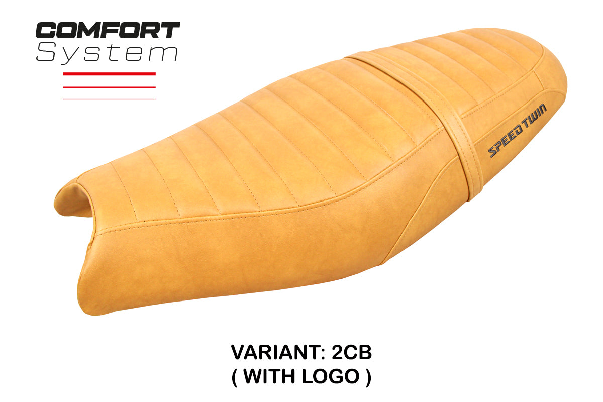 Triumph Speed Twin 900 2019-2025 Seat Cover Tappezzeria Italia TPZ Comfort in Camel