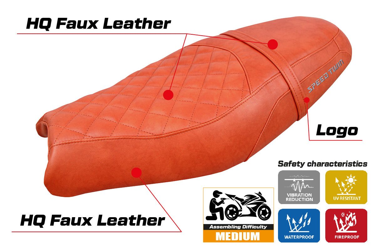 Triumph Speed Twin 900 2019-2025 Seat Cover Tappezzeria Italia TPZ in Brick SE