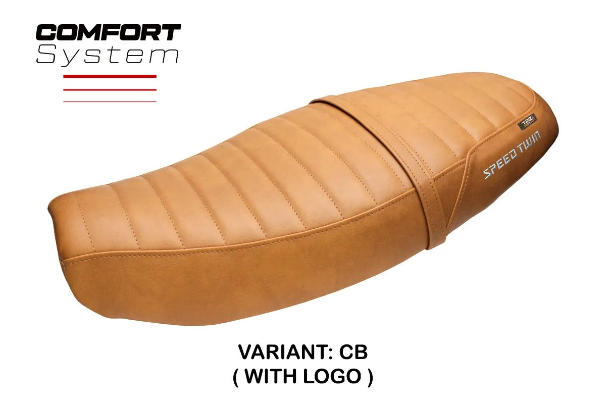 Triumph Speed Twin 1200 2019-2026 Seat Cover TPZ Italia Comfort Camel SE