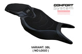 Funda de asiento Tappezzeria Italia TPZ Comfort para Triumph Speed ​​Triple 1200 RS 2022-2025 en negro