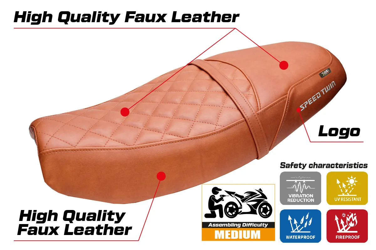 Triumph Speed Twin 1200 2019-2026 Seat Cover TPZ Italia Brick