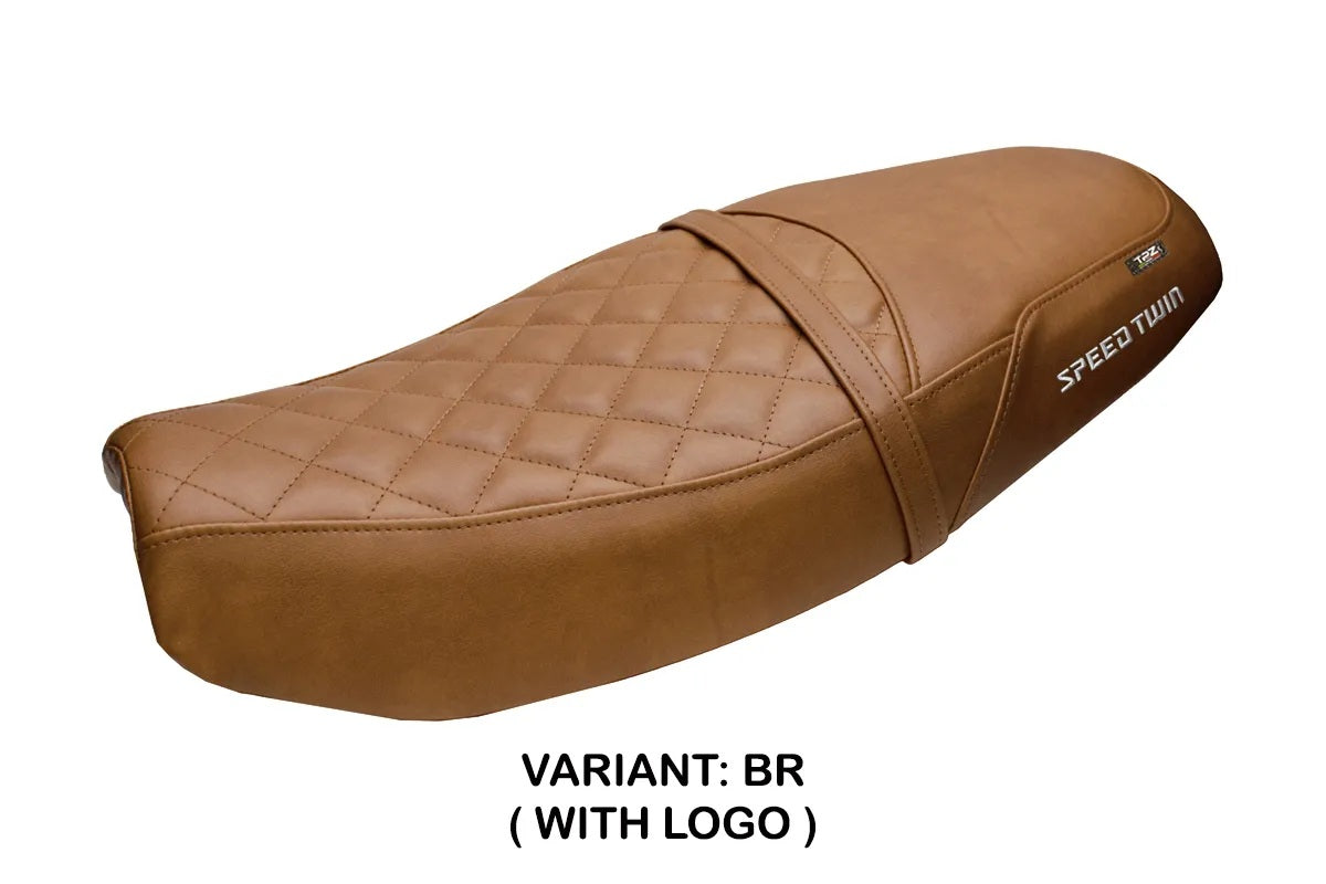 Triumph Speed Twin 1200 2019-2026 Seat Cover TPZ Italia Brown