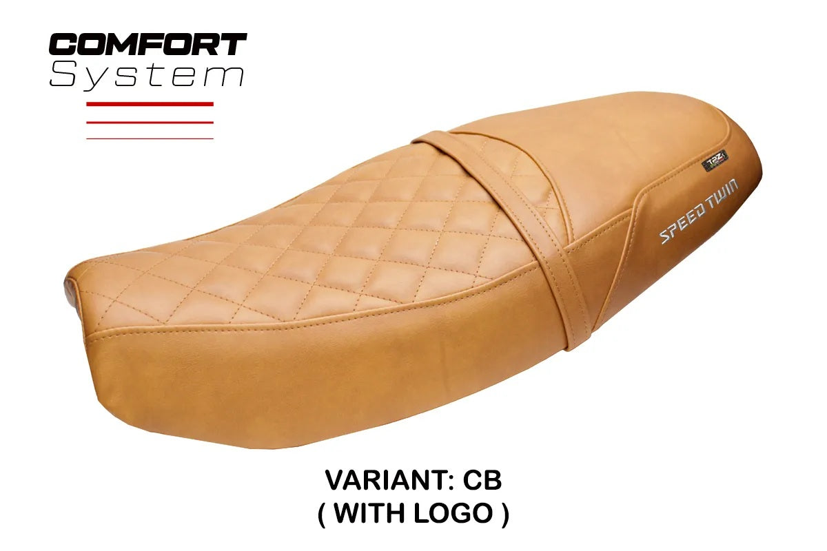Triumph Speed Twin 1200 2019-2026 Seat Cover TPZ Italia Comfort Camel