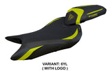 Triumph Street Triple 765 2023-2025 Seat Cover Tappezzeria Italia TPZ in Yellow and Black