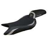 Funda de asiento para Triumph Street Triple 765 2023-2025 Tappezzeria Italia TPZ Comfort en plata y negro