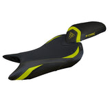 Funda de asiento para Triumph Street Triple 765 2023-2025 Tappezzeria Italia TPZ Comfort en amarillo y negro