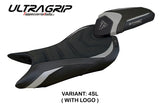 Triumph Street Triple 765 2023-2025 Seat Cover Tappezzeria Italia TPZ Ultragrip in Silver and Black