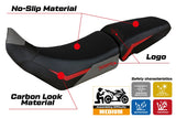 Funda de asiento para Triumph Tiger 850 Sport 2021-2025 Tappezzeria Italia TPZ Rojo Gris Negro