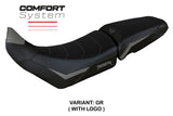 Funda de asiento Tappezzeria Italia TPZ Comfort Gris Negro para Triumph Tiger 850 Sport 2021-2025