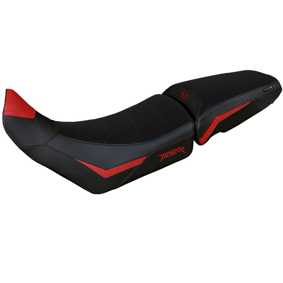 Funda de asiento para Triumph Tiger 850 Sport 2021-2025 Tappezzeria Italia TPZ Comfort Rojo Negro