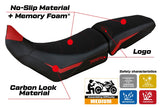 Funda de asiento para Triumph Tiger 850 Sport 2021-2025 Tappezzeria Italia TPZ Comfort Rojo Negro