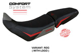 Funda de asiento para Triumph Tiger 850 Sport 2021-2025 Tappezzeria Italia TPZ Comfort Rojo Gris Negro