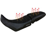 Funda de asiento Tappezzeria Italia TPZ Comfort Negro para Triumph Tiger 850 Sport 2021-2025