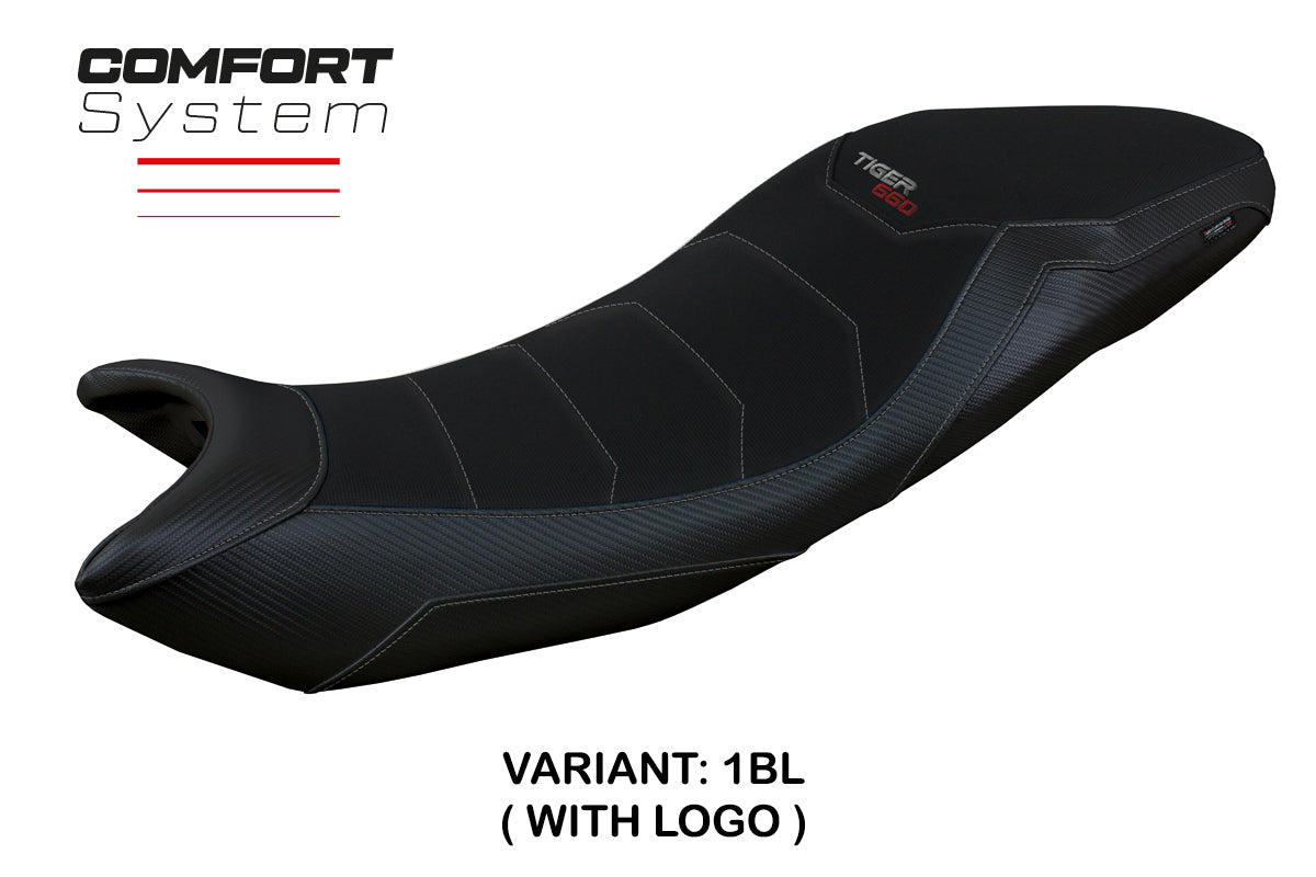 Triumph Tiger 660 2021-2025 Seat Cover Tappezzeria Italia TPZ Comfort in Black