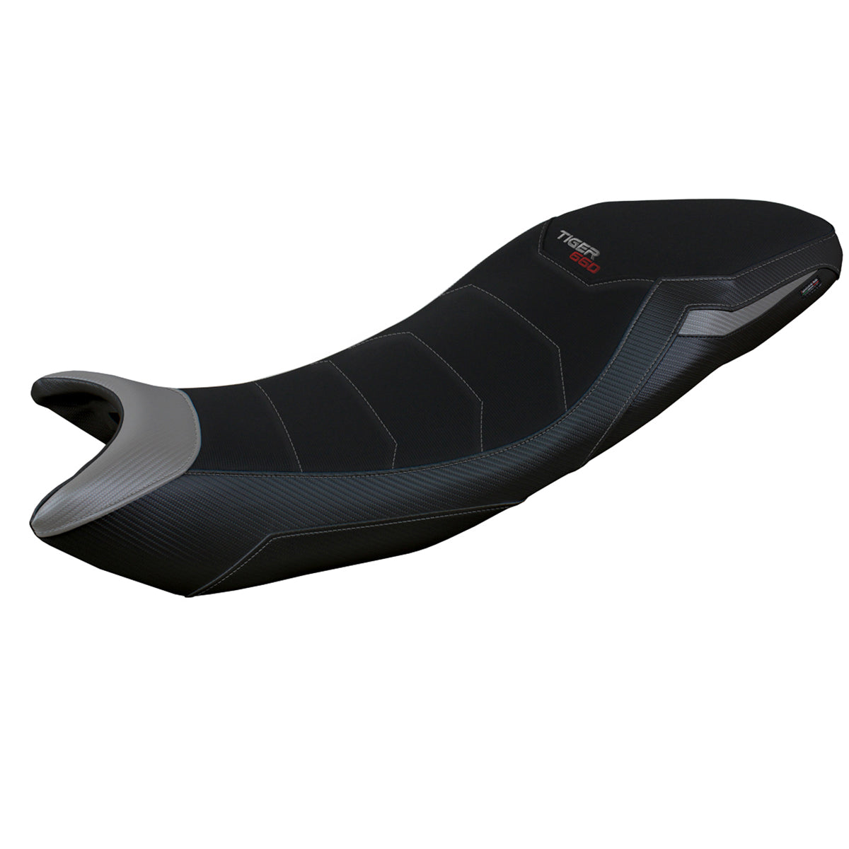 Triumph Tiger 660 2021-2025 Seat Cover Tappezzeria Italia TPZ Comfort in Grey and Black