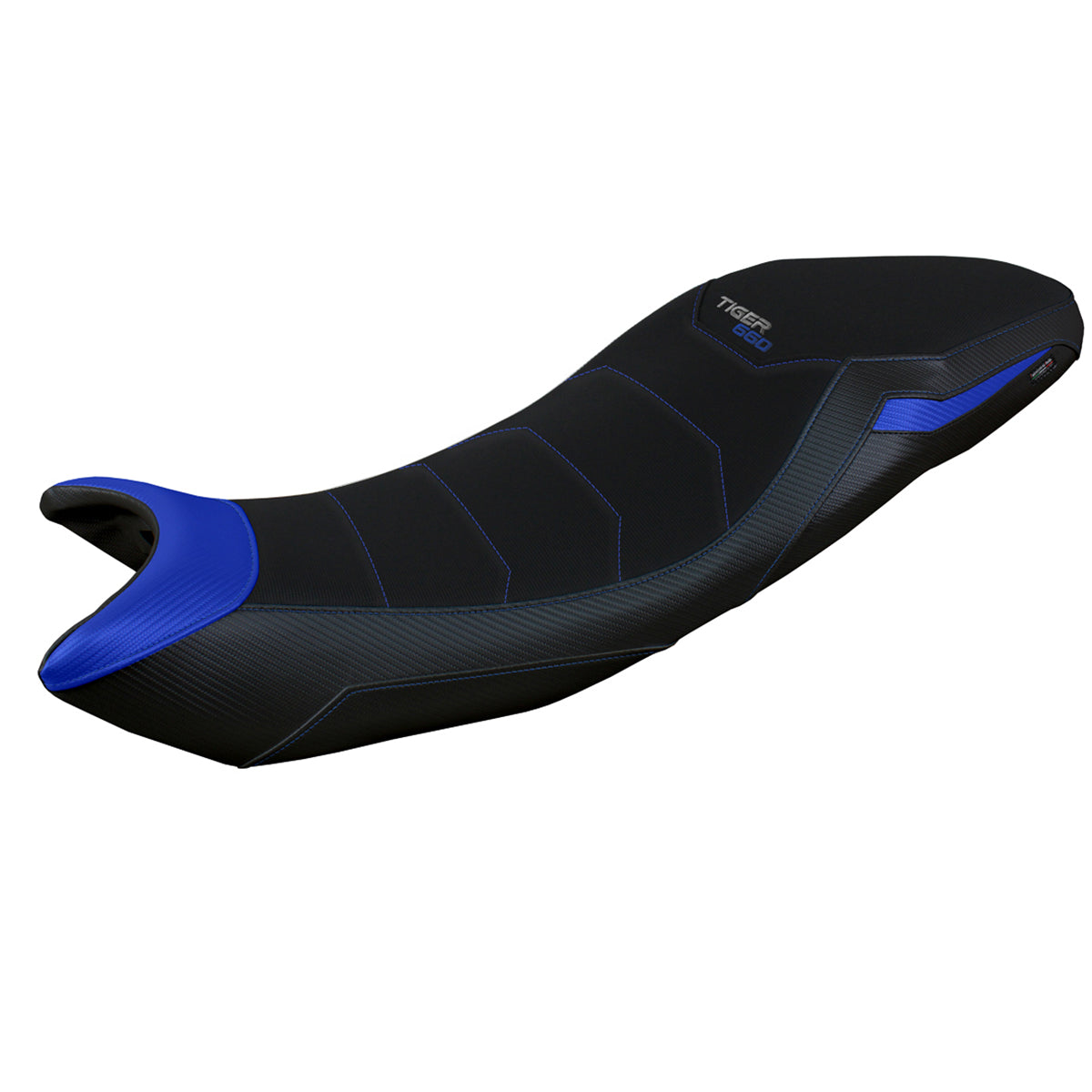 Triumph Tiger 660 2021-2025 Seat Cover Tappezzeria Italia TPZ Comfort in Blue Black