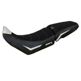 Funda de asiento para Triumph Tiger 900 2020-2023 Tappezzeria Italia TPZ Comfort en blanco y negro