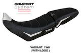 Funda de asiento para Triumph Tiger 900 2020-2023 Tappezzeria Italia TPZ Comfort en blanco y negro